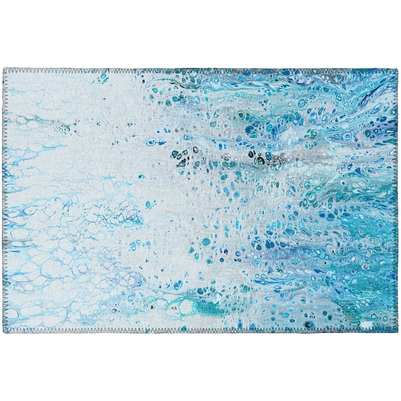 Addison Indoor/ Outdoor Karina Abstract Washable Area Rug