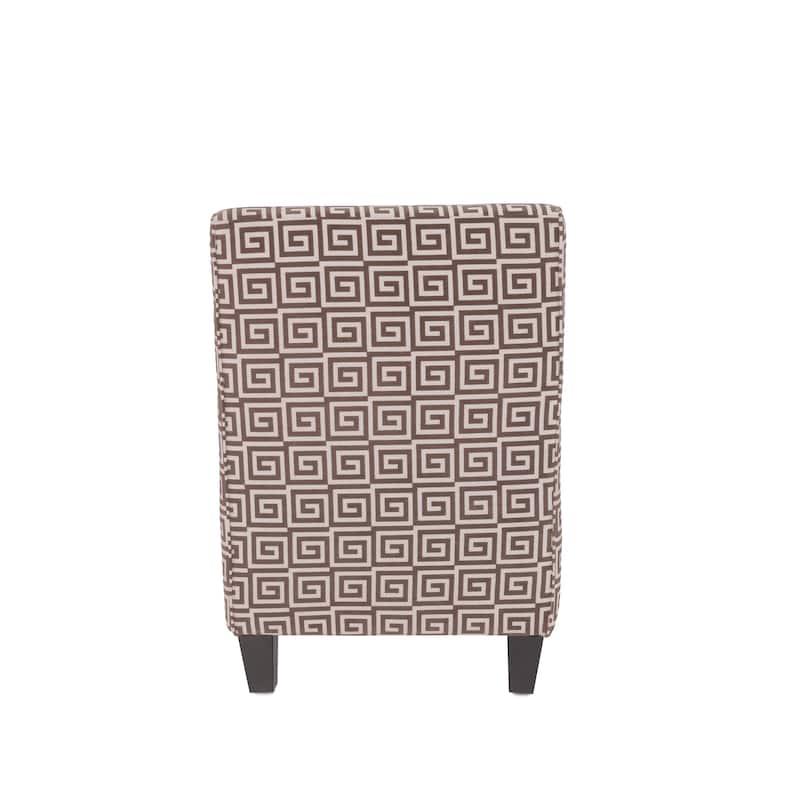 Indoor Upholstered Geometric Slipper Accent Chair