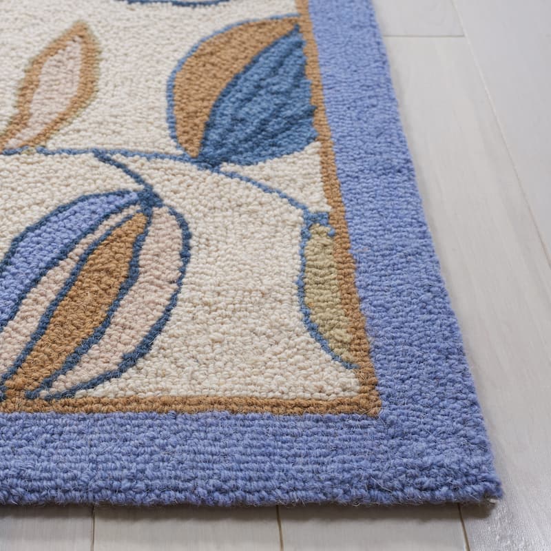 SAFAVIEH Handmade Chelsea Lily Pad French Country Wool Rug