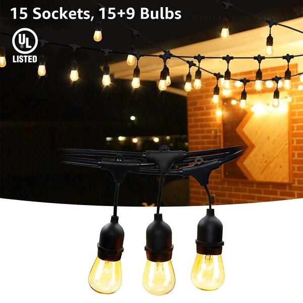 Canvas vintage garden string lights hot sale