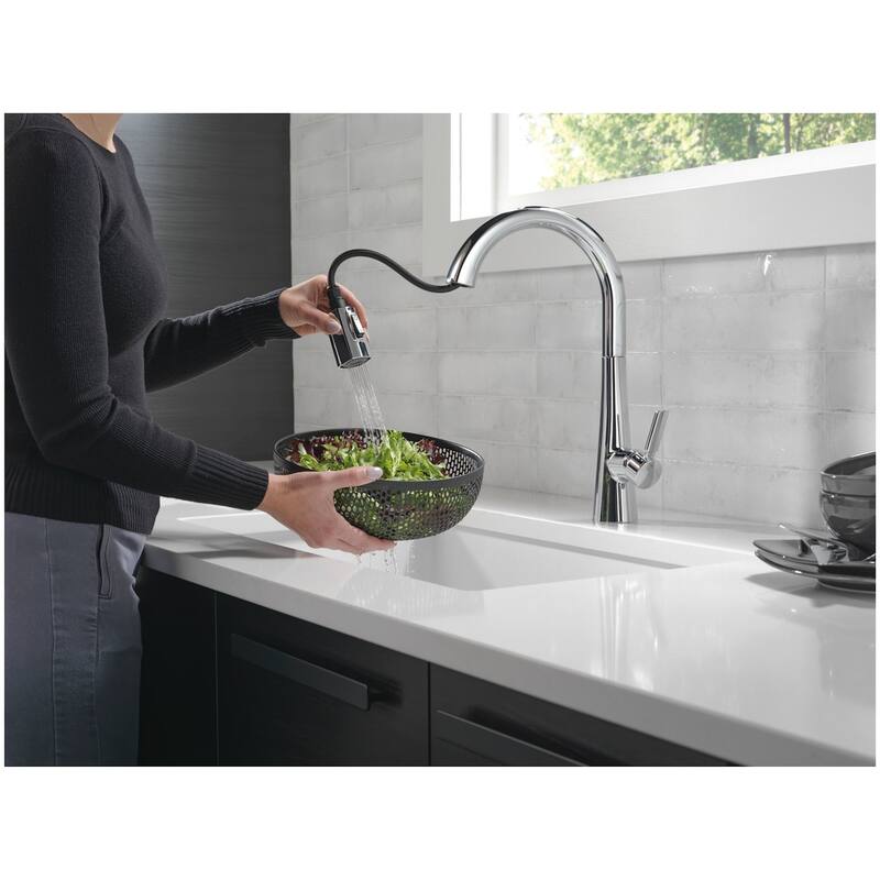 Delta 9191-PR-DST Monrovia 1.8 GPM Deck Mounted Pull Down Kitchen