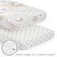 preview thumbnail 4 of 4, Sweet Jojo Designs Blush Pink Gold Star and Moon Girl 3pc Mini Crib Bedding Set Grey Celestial Sky Stars Gray Shabby Chic
