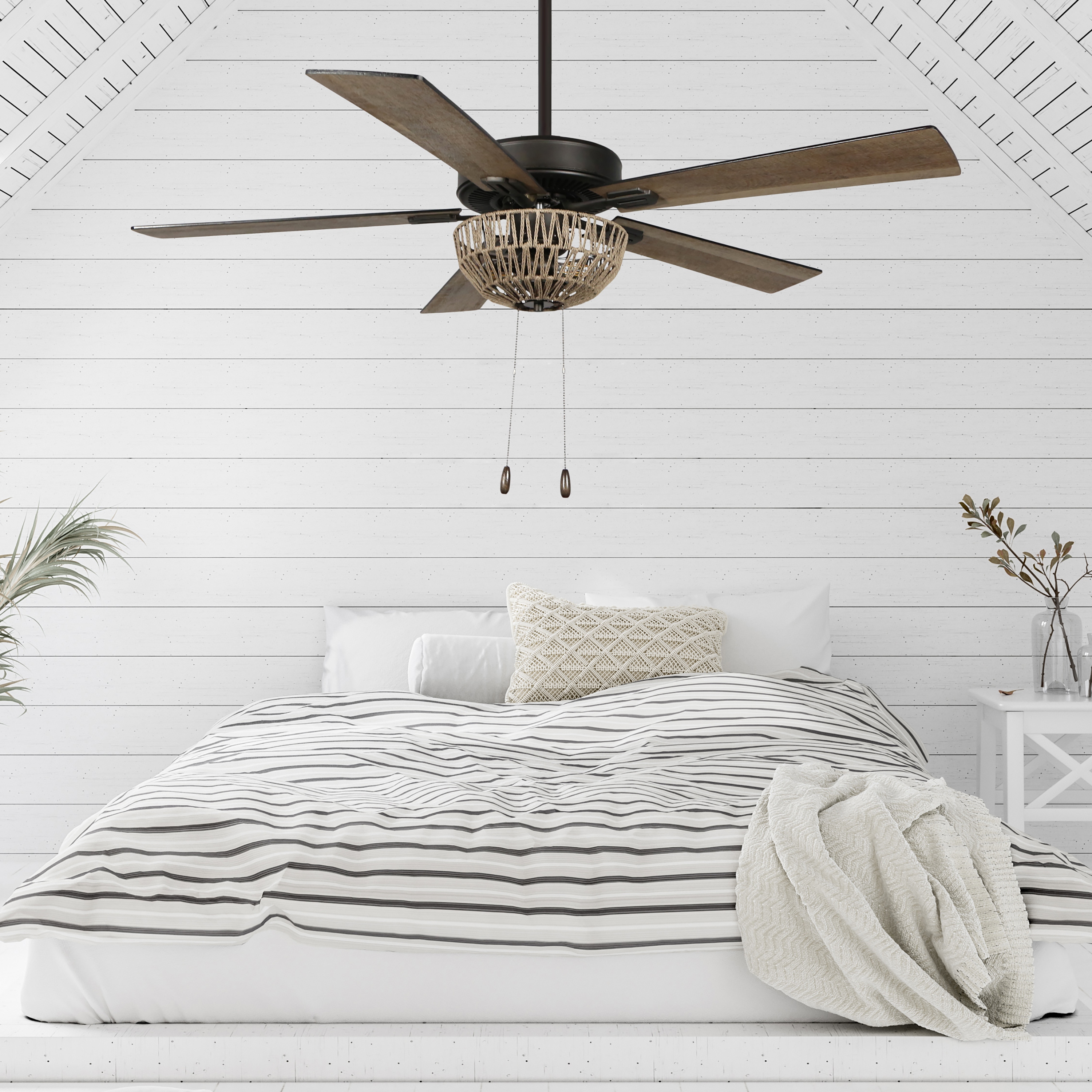 Boho ceiling fans with lights sale