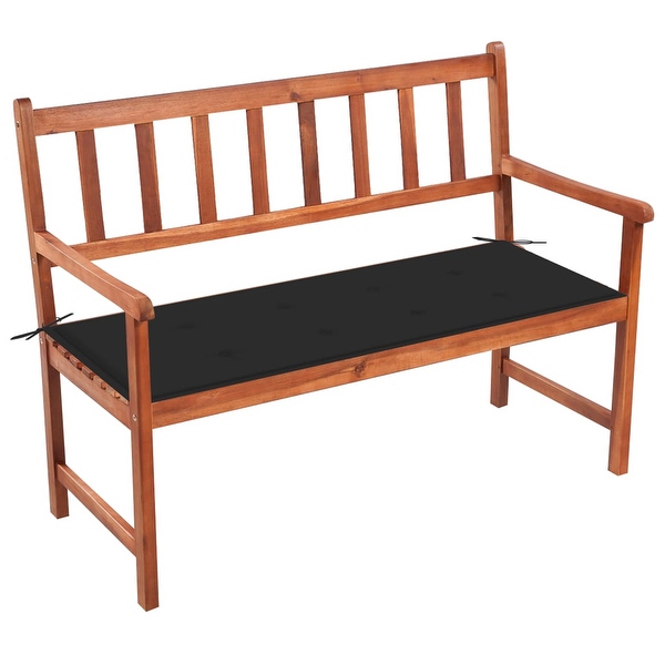 Acacia wood patio bench deals