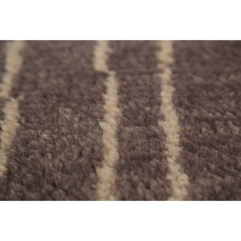 Moroccan Indian Area Rug Handmade Wool Carpet - 5'1" x 7'11"