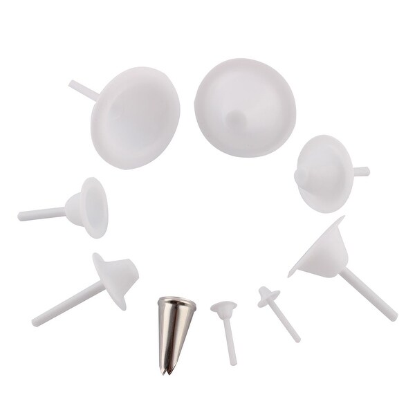 Shop Plastic Nail Metal Nozzle Kitchen Lily Flower Cake Decorating Tools 9 In 1 Overstock 18412355