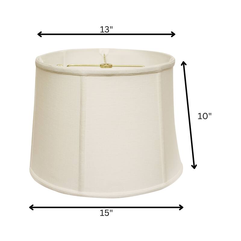Drum Softback Lampshade with Washer Fitter, White