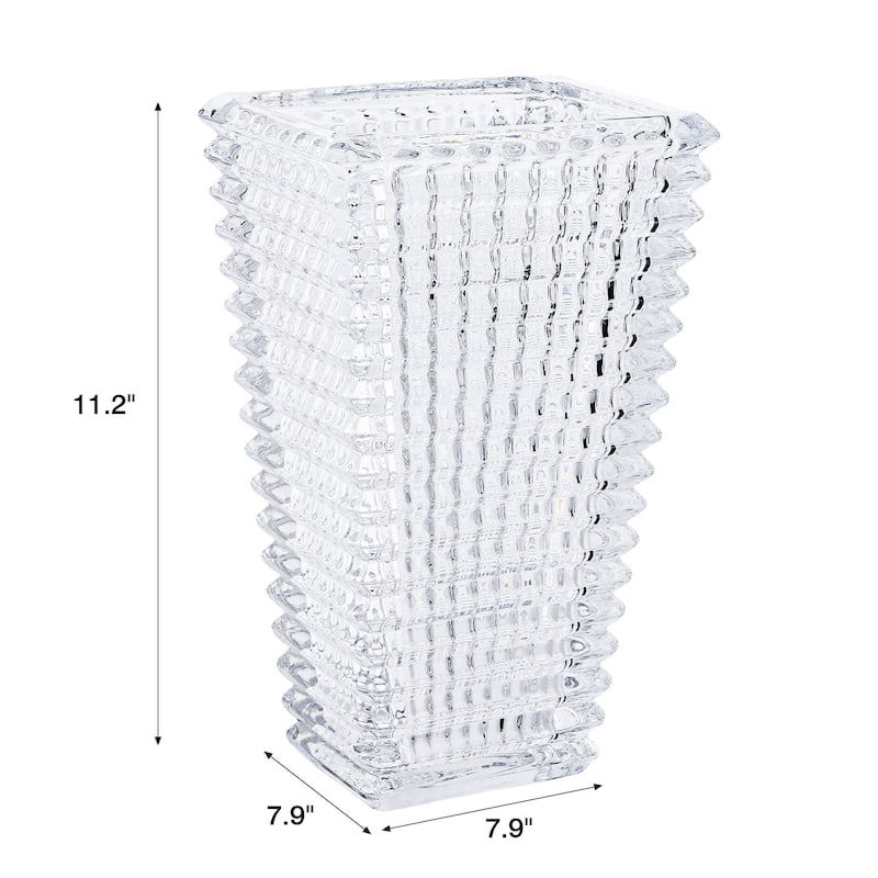 Clear Glass Flower Vases for Centerpiece Table Home Indoor Desk Decor, Glass Vase Thickening Design Suitable, Crystal Vase