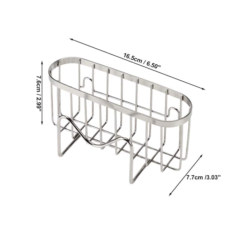 1 Set Sink Caddy Organizer, Sponge Holder, Kitchen Sink Caddy Organizer, Sink Caddy Organizer, 6.50"x3.03"x2.99"