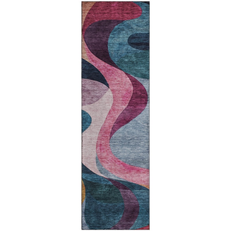 Premium Washable Super Soft Contemporary Abstract Mayfield Rug