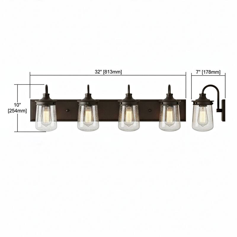 Hamel 10-inch High Vanity Light in Oil Rubbed Bronze