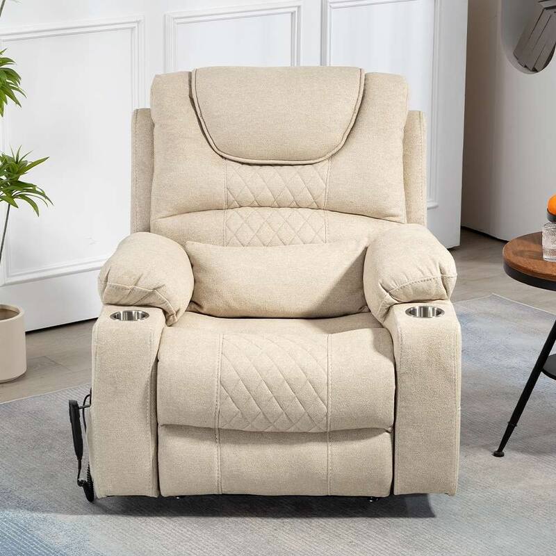 Upgraded Flagship Dual Motor Independent Control Oversized 180° Lay Flat Power Lift Recliner Chair
