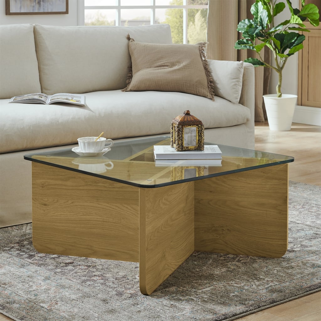 Mid-Century Modern Coffee Table with Sturdy Construction and Versatile Use