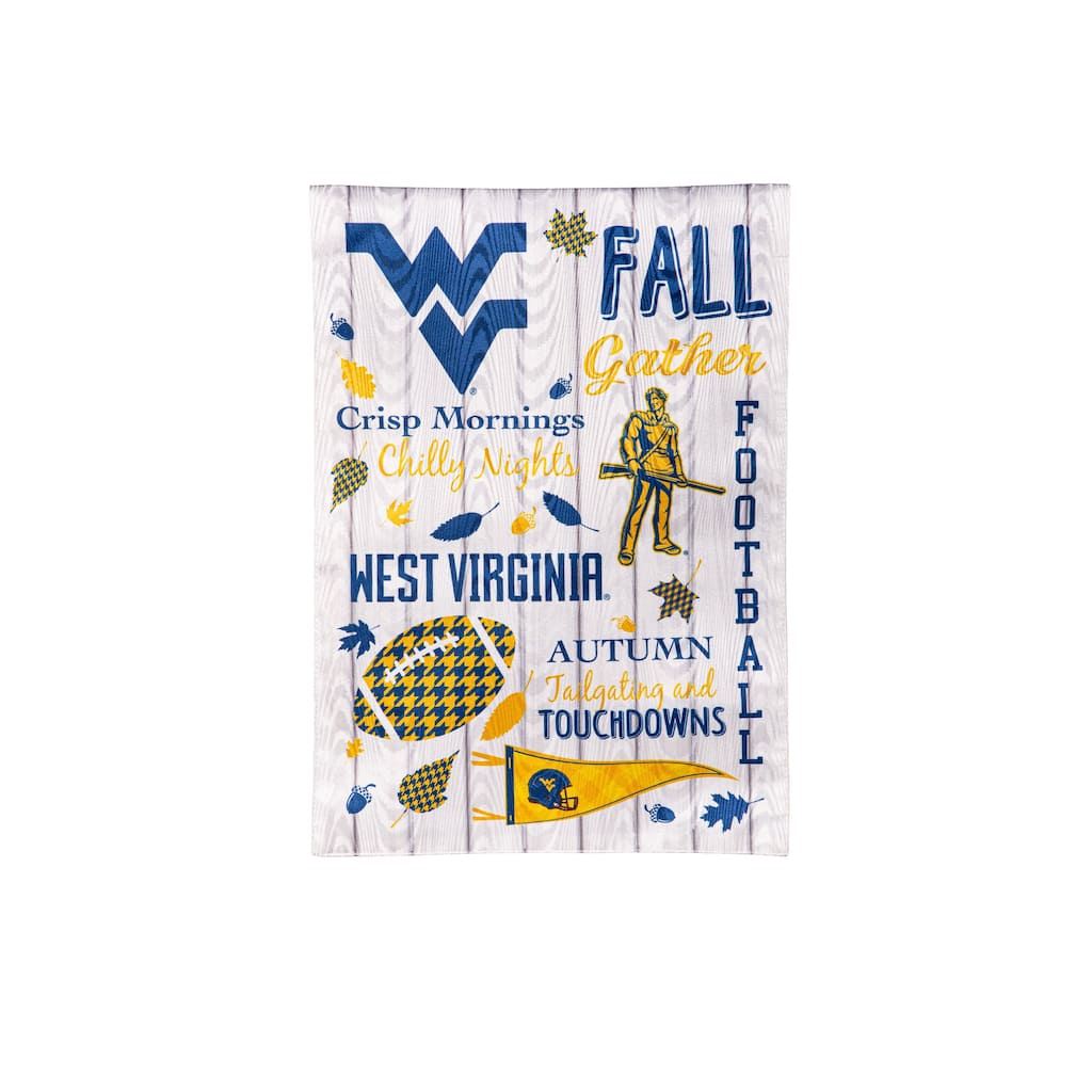 West Virginia University, Moire Flag, Garden, Fall Seasonal