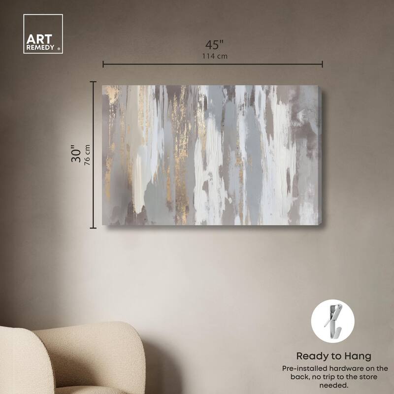 Flooding Gold II Canvas by Art Remedy, Gallery Wrapped