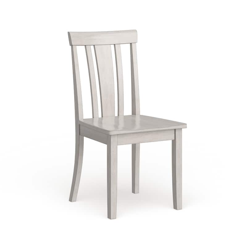 Wilmington II Slat Back Wood Dining Side Chairs by iNSPIRE Q Classic (Set of 2) - Antique White