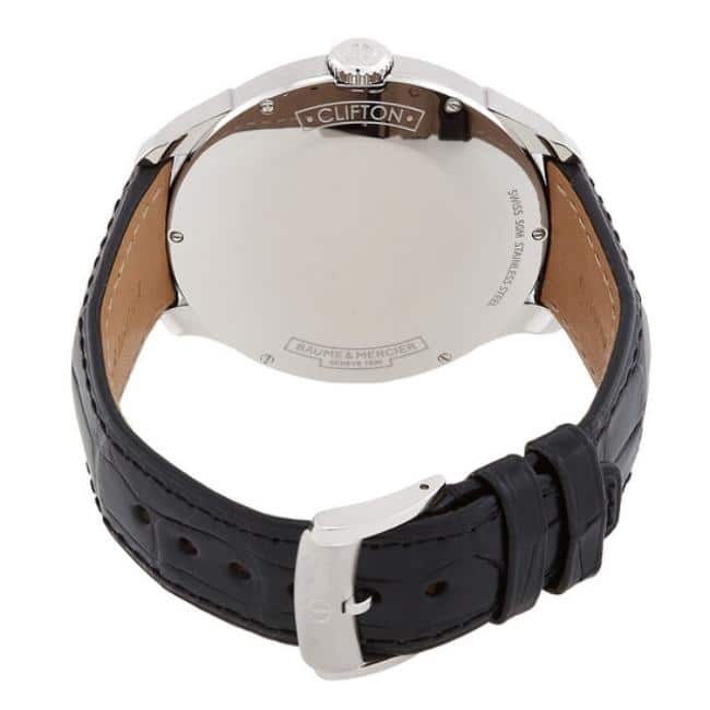 Baume and Mercier Clifton Men's Watch - Black Face, Black Band