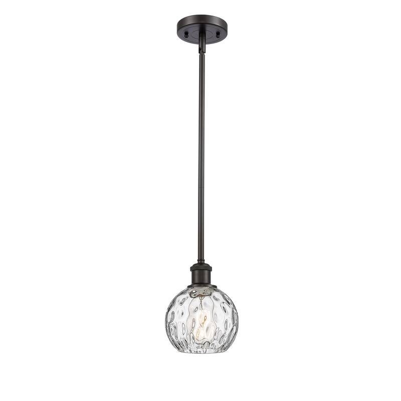 Innovations Lighting Athens Water Glass 1 Light 6" Mini Pendant - Oil Rubbed Bronze