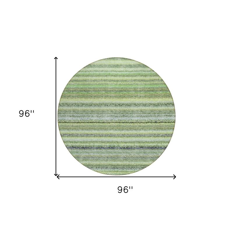 HomeRoots Striped Transitional Rectangle Outdoor Rug