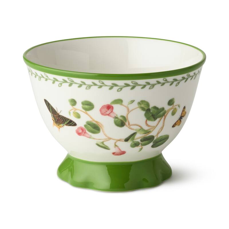 Certified International Mirabella 5.25" Footed Ice Cream/Dessert Bowls, Set of 4 Assorted Designs - 5.25"L x 5.25"W x 3.75"H