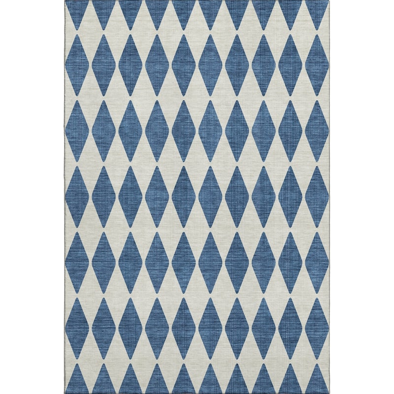 Premium Washable Super Soft Modern Diamond Mayfield Rug