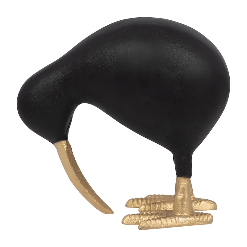 Sagebrook Home Metal, Kiwi Mom, Black/Gold, Novelty, Solid - 9" x 5" x 8" - Black/gold