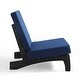 preview thumbnail 86 of 102, Beach-Style Outdoor Teak Club Chair Set Loveseate with Plush All-Weather Cushions