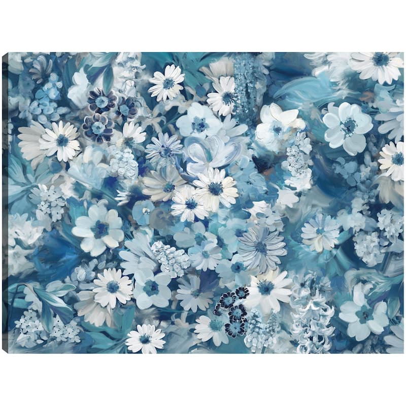 Garden Blues By Studio Arts Canvas Art Print