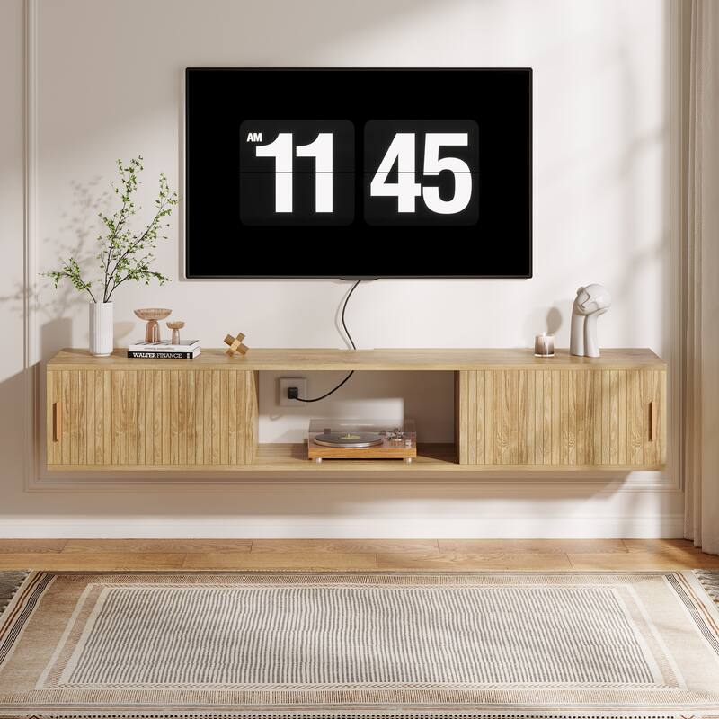 Floating TV Stand Wall Mounted