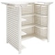 preview thumbnail 6 of 14, SAFAVIEH Outdoor Monterey Wood 3-Shelf Bar Table - 27.2" x 46.1" x 42.1"