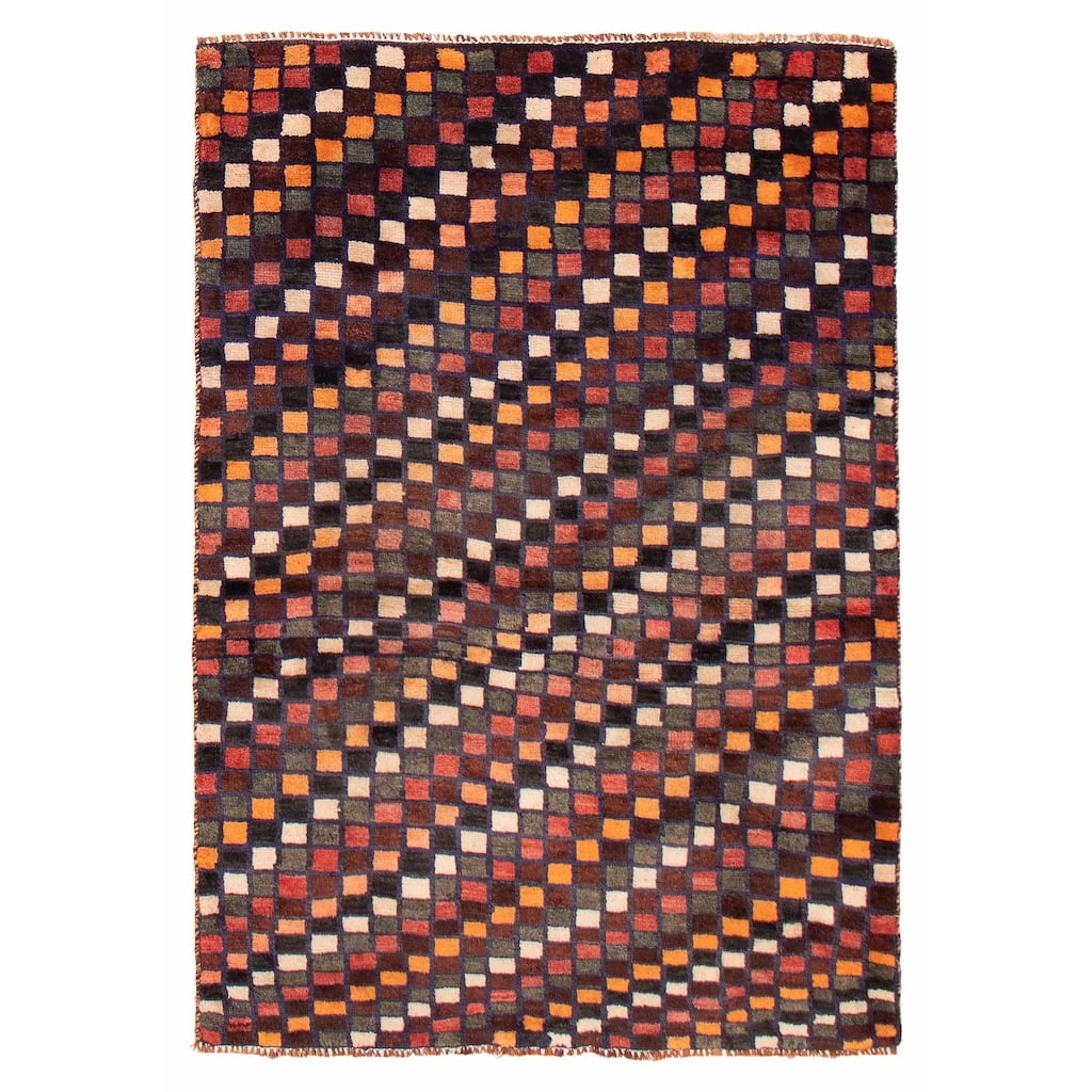 ECARPETGALLERY Hand-knotted Melis Vintage Multi Color Wool Rug - 4'2 x 6'0