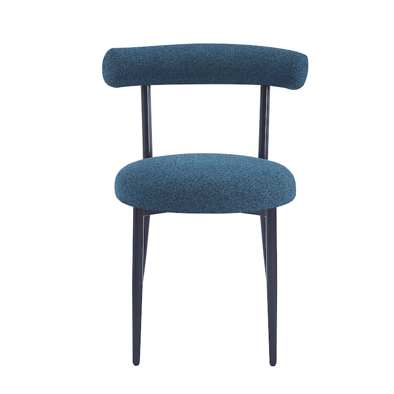 Roomfitters Modern Dining Chair Set of 2, Padded Back and Seat, Sleek Metal Frame