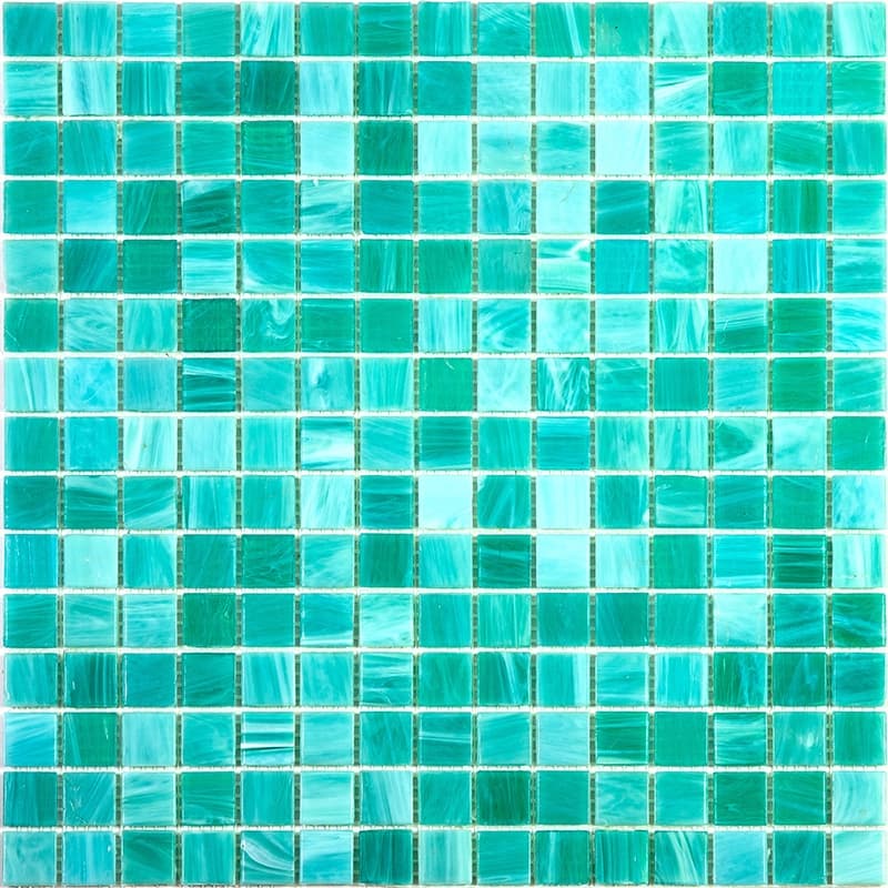 Apollo tile 12" x 12" Celestial Glossy Cyan Blue Glass Tile (20 sq ft/case) - 20 Pack