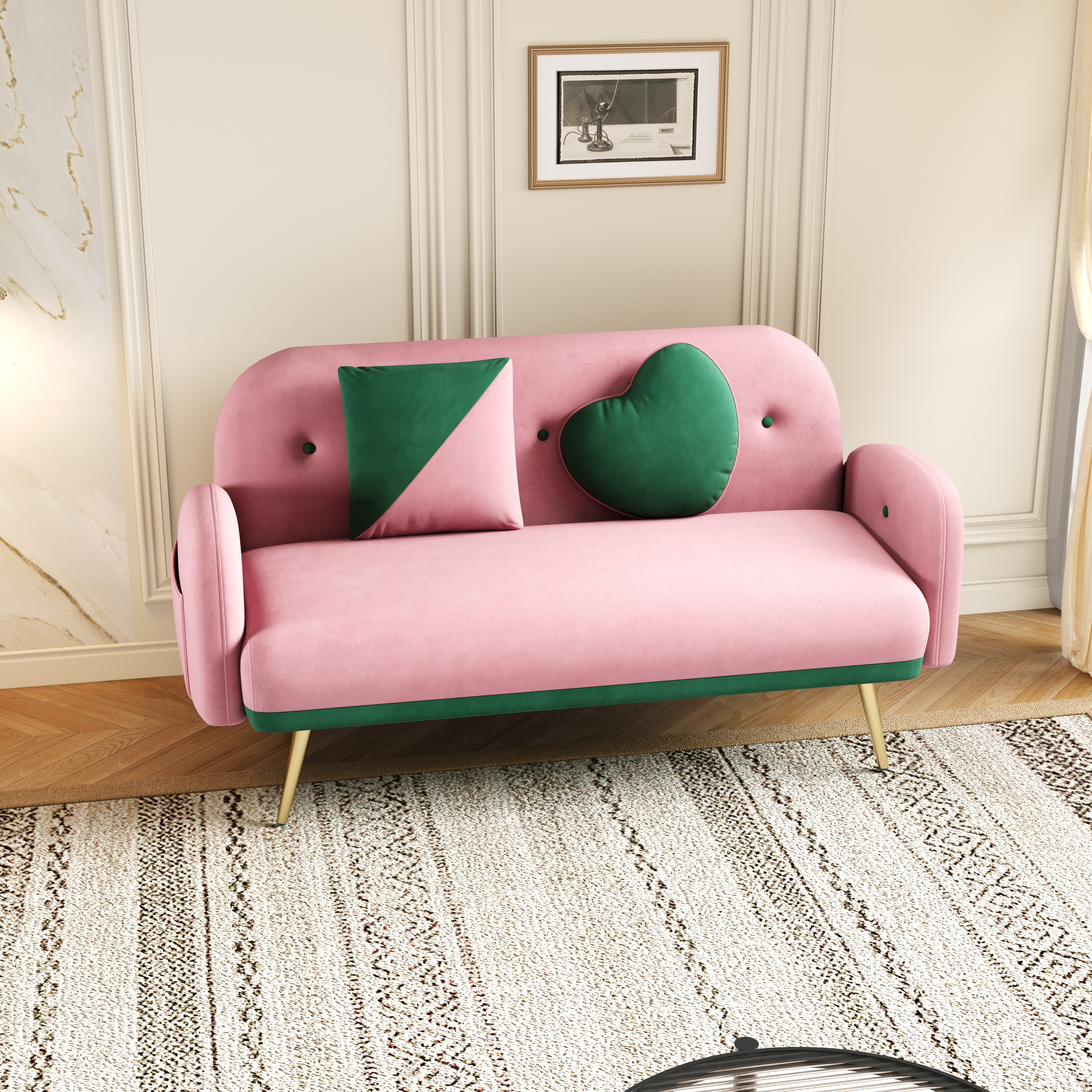 Small light store pink couch