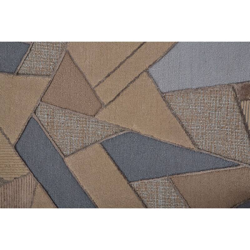 Grand Bazaar Cutlor Hand Tufted Geometric Modern Area Rug