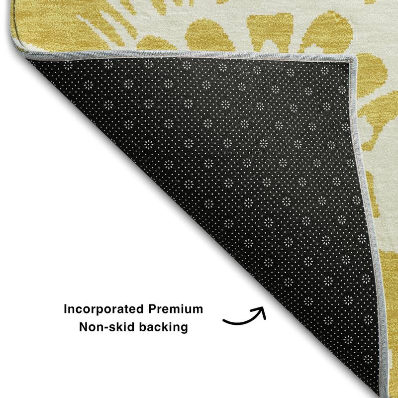 Premium Washable Super Soft Modern Floral Mayfield Rug