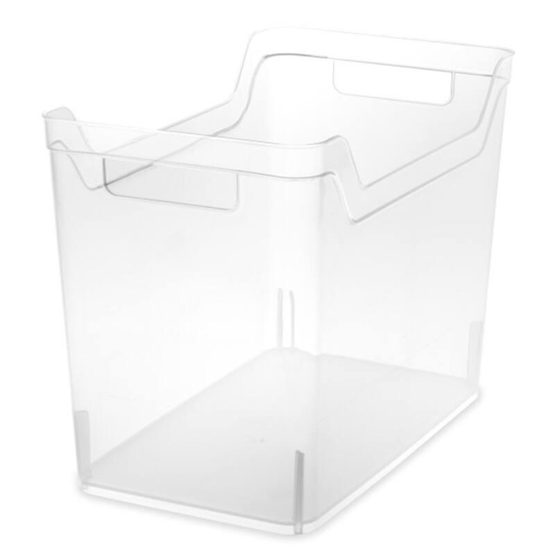 Sterilite Medium Shelf Home Storage Organizing Plastic Container, 6 Pack, Clear - 0.93