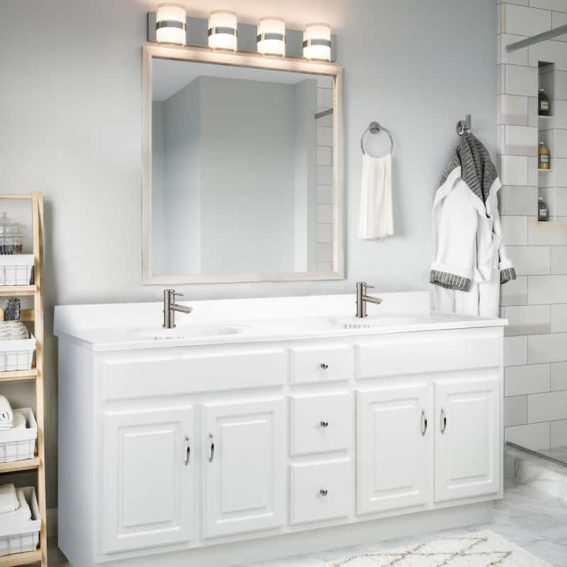 Design House 73" Cultured Marble Vanity Top and Backsplash - Single