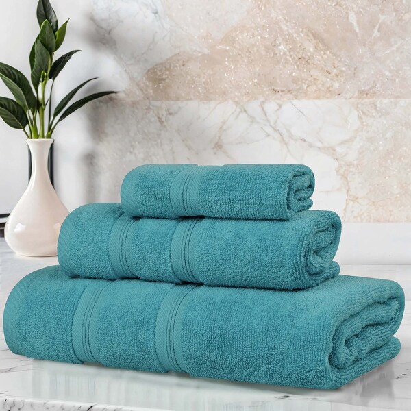 Superior Smart Dry Zero Twist Cotton 3-Piece Assorted Towel Set