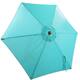 8' Outdoor Patio Steel Market Umbrella with Push Button Tilt and Crank