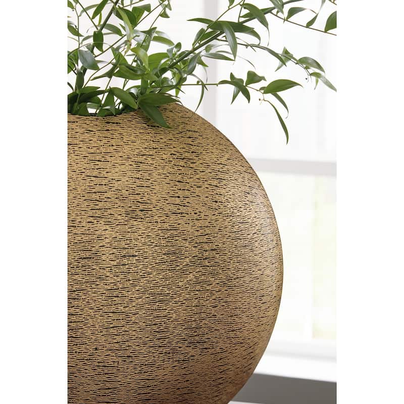 Signature Design by Ashley Iansboro Antique Gold Finish Vase
