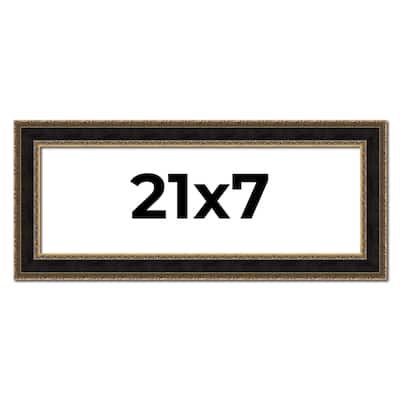 21x7 Frame Gold Antique Vintage Sold Wood Picture Frame | 1.75 Inch