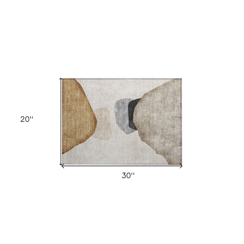 Namo Artistic Abstract Weather Resistant Classic Meets Modern Outdoor Rug