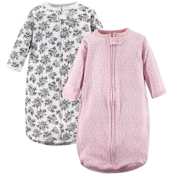 slide 1 of 1, Hudson Baby Infant Girl Cotton Long-Sleeve Wearable Sleeping Bag, Sack, Blanket, Toile 0-3 Months - Toile