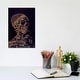 preview thumbnail 4 of 4, iCanvas "Copper Skull With Cigarette" by 5by5collective Canvas Print 12x8x0.75