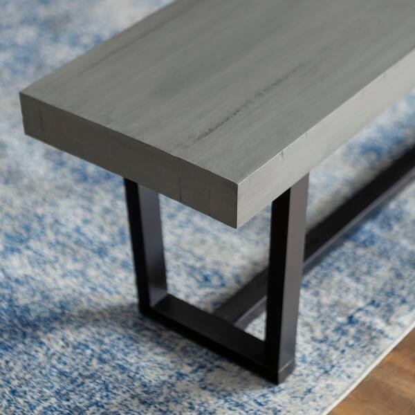 Shop Offex 60 Rustic Farmhouse Solid Pine Wood Dining Bench