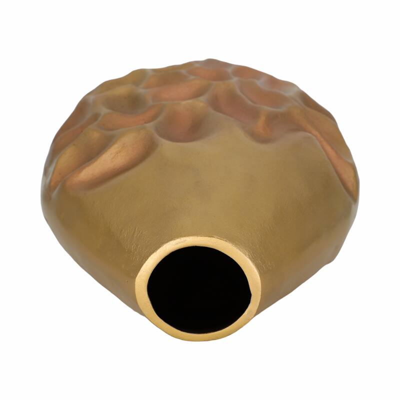 Metal Cartwright Hammered Textured Vase - Bronze