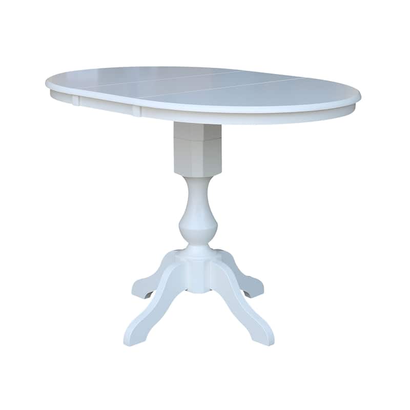 The Gray Barn Fairy Glen 36-in. Round Pedestal Table w/ 12-in. Leaf