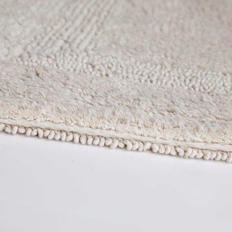 Fabstyles Soft & Absorbent Reversible Cotton Bath Rug Set of 2