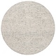 preview thumbnail 13 of 13, SAFAVIEH Handmade Ebony Aija Modern Wool Rug 6' Round - Ivory/Grey - Round